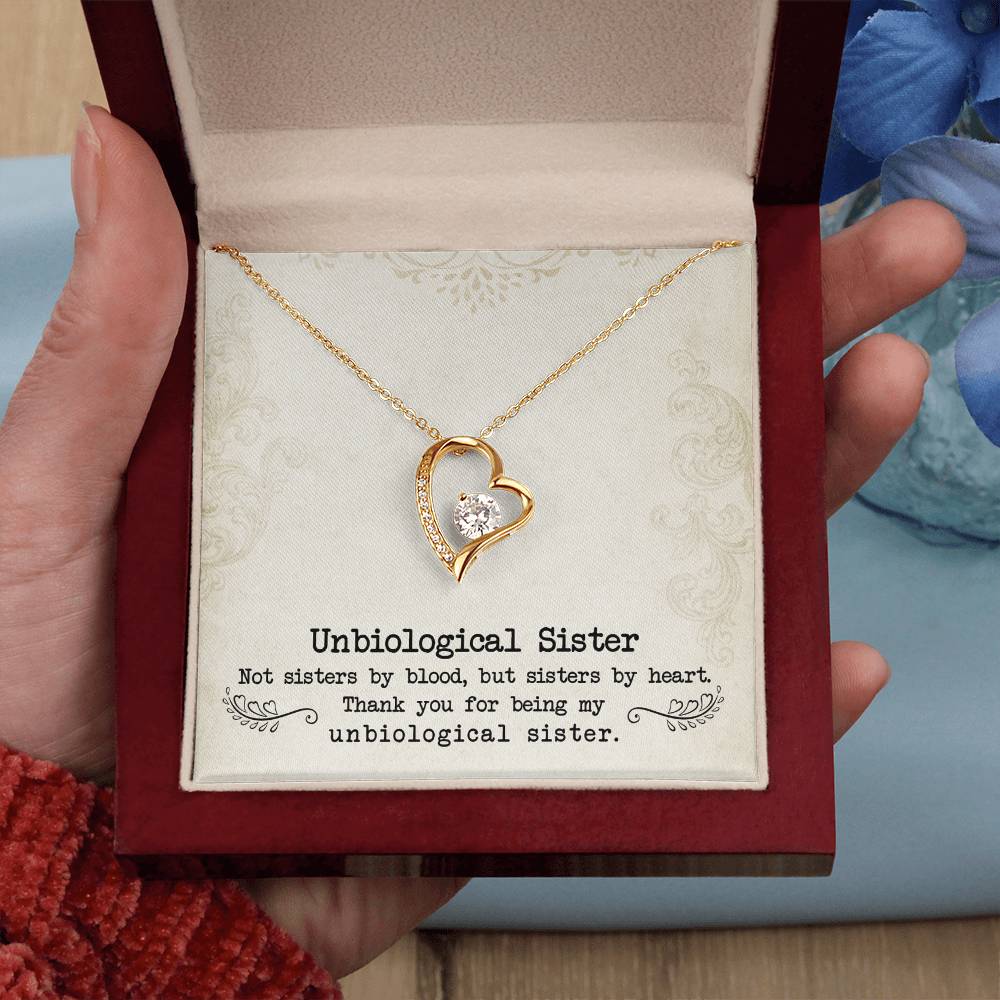 Unbiologische Schwester - Unendliche Liebe Halskette