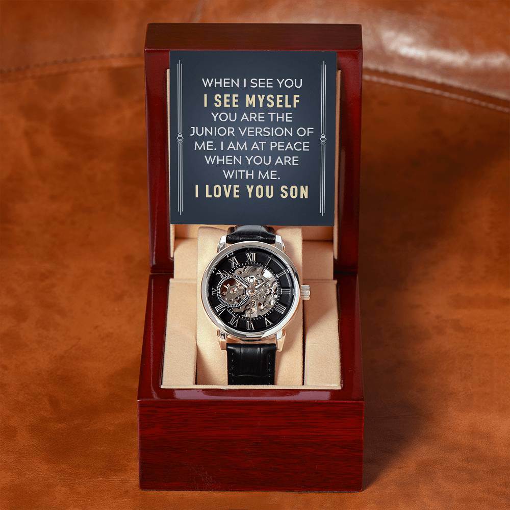 Ich seh' mich in Dir - Offen gearbeitete Uhr