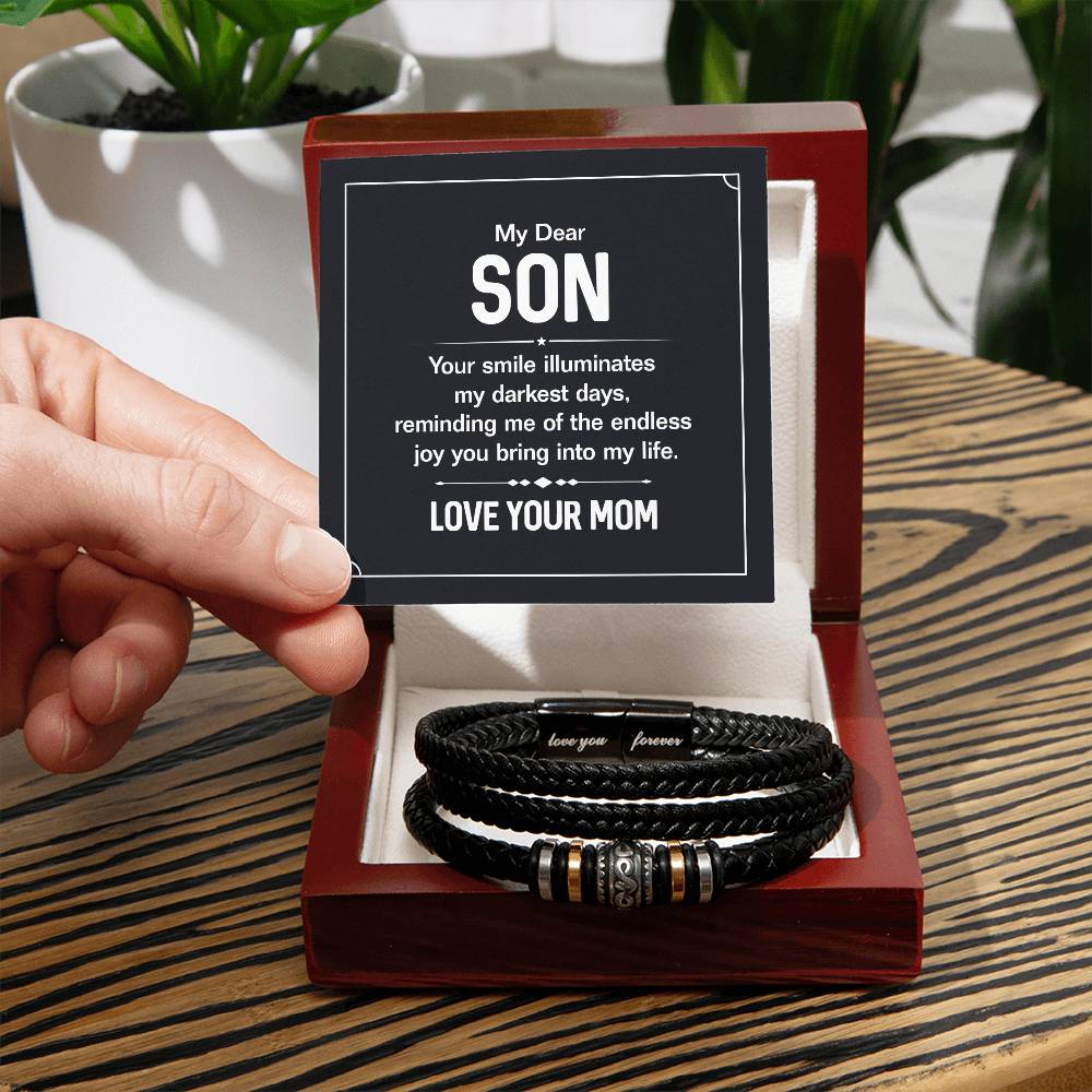 Your Smile – Herren-Lederarmband