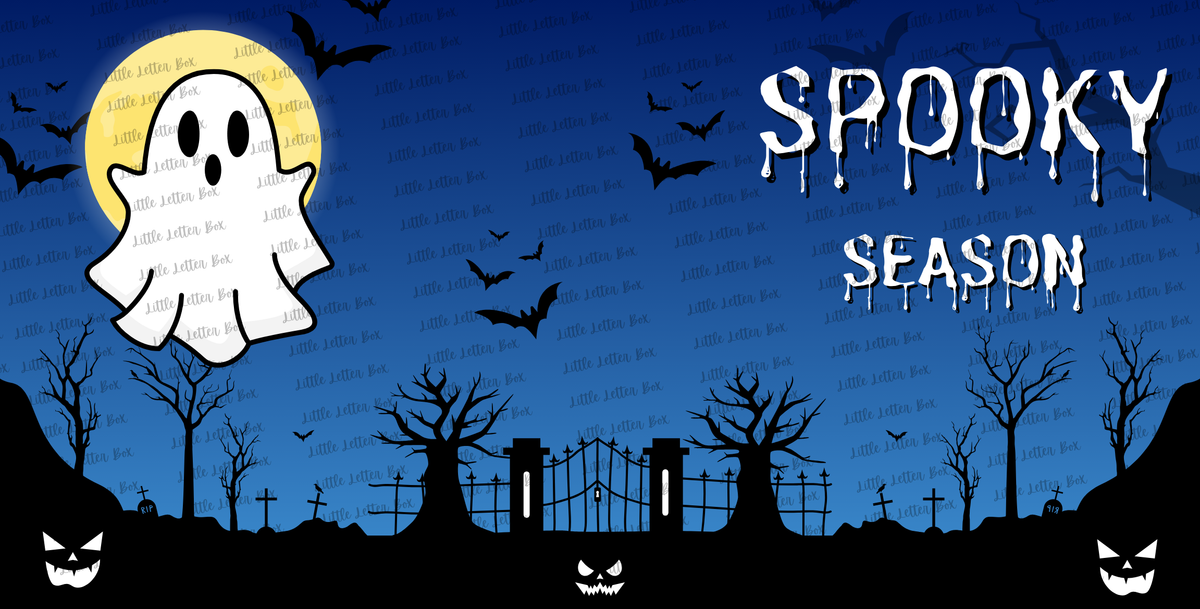 Spooky Blue Graveyard Mug - 11 oz and 15 oz