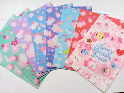 BT21 Cherry Blossom File Folders