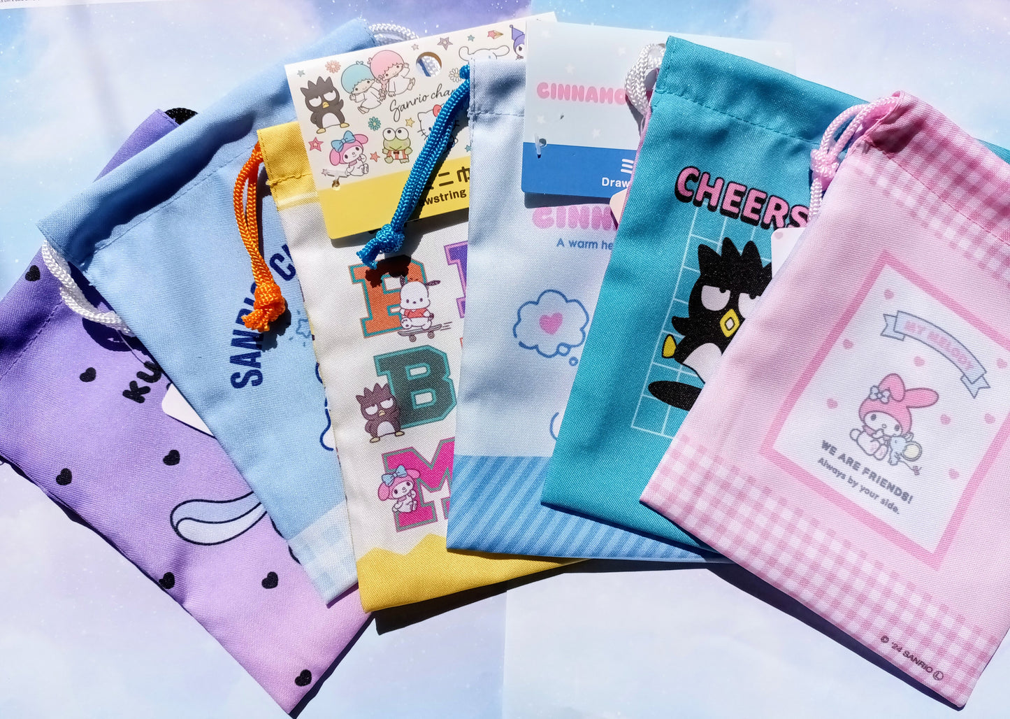 Sanrio Mini Drawstring Pouch Summer Edition