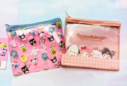 Pixel and Pastel Sanrio Transparent Clear Pouch