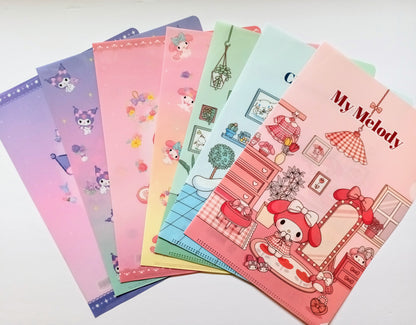 Sanrio File Folders | Pastel Room Aesthetic