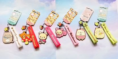 Spring Edition Rilakkuma and Sumikko Gurashi Keychains