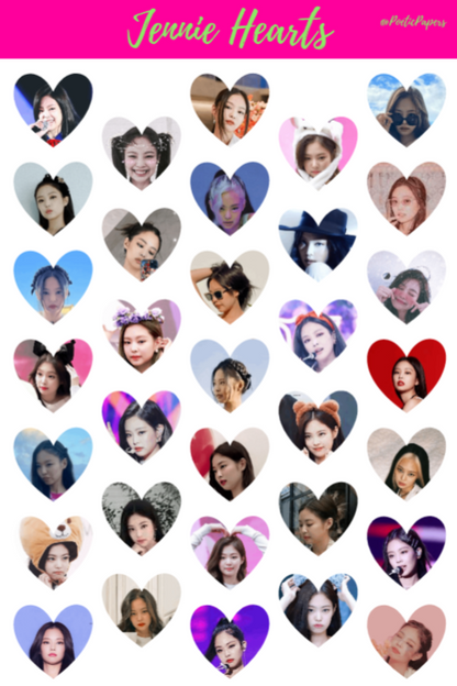 Blackpink Member Heart Stickers