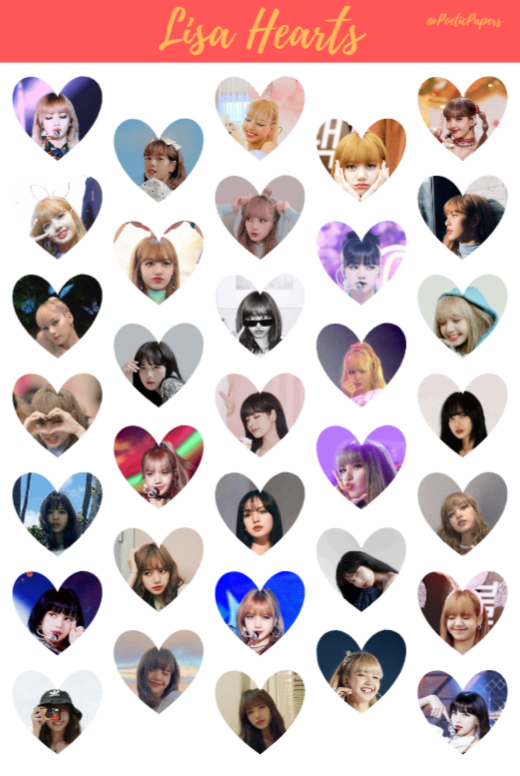 Blackpink Member Heart Stickers