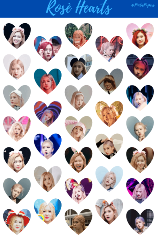 Blackpink Member Heart Stickers
