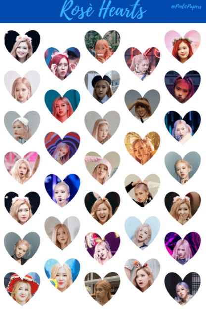 Blackpink Member Heart Stickers