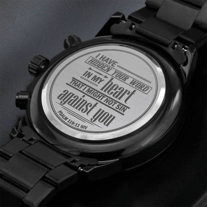 Ich habe dein Wort in meinem Herzen verwahrt (Psalm 119,11) – Herrenuhr