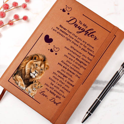 To My Daughter Your Crown – Leder-Notizbuch
