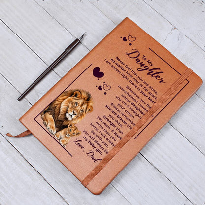 To My Daughter Your Crown – Leder-Notizbuch