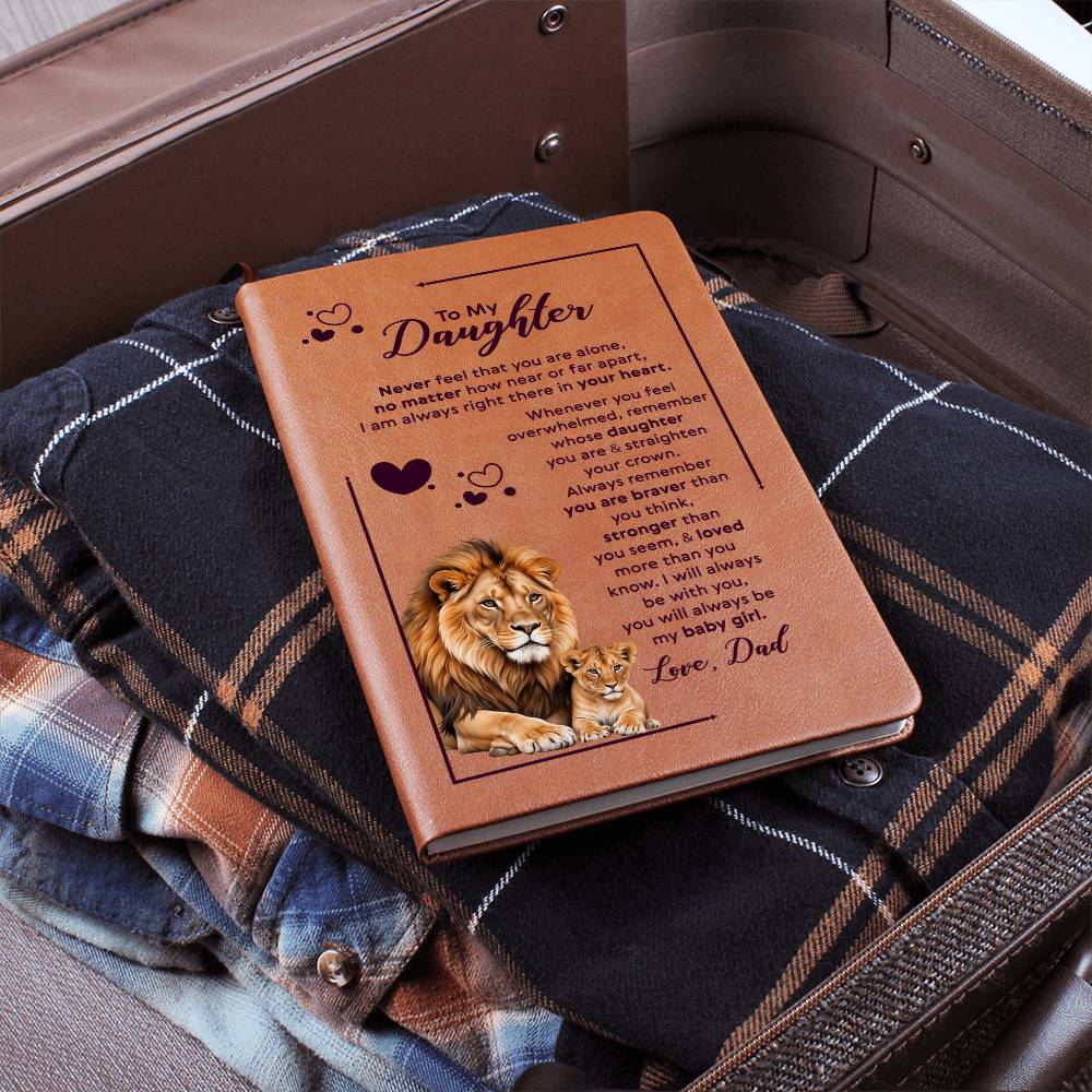 To My Daughter Your Crown – Leder-Notizbuch