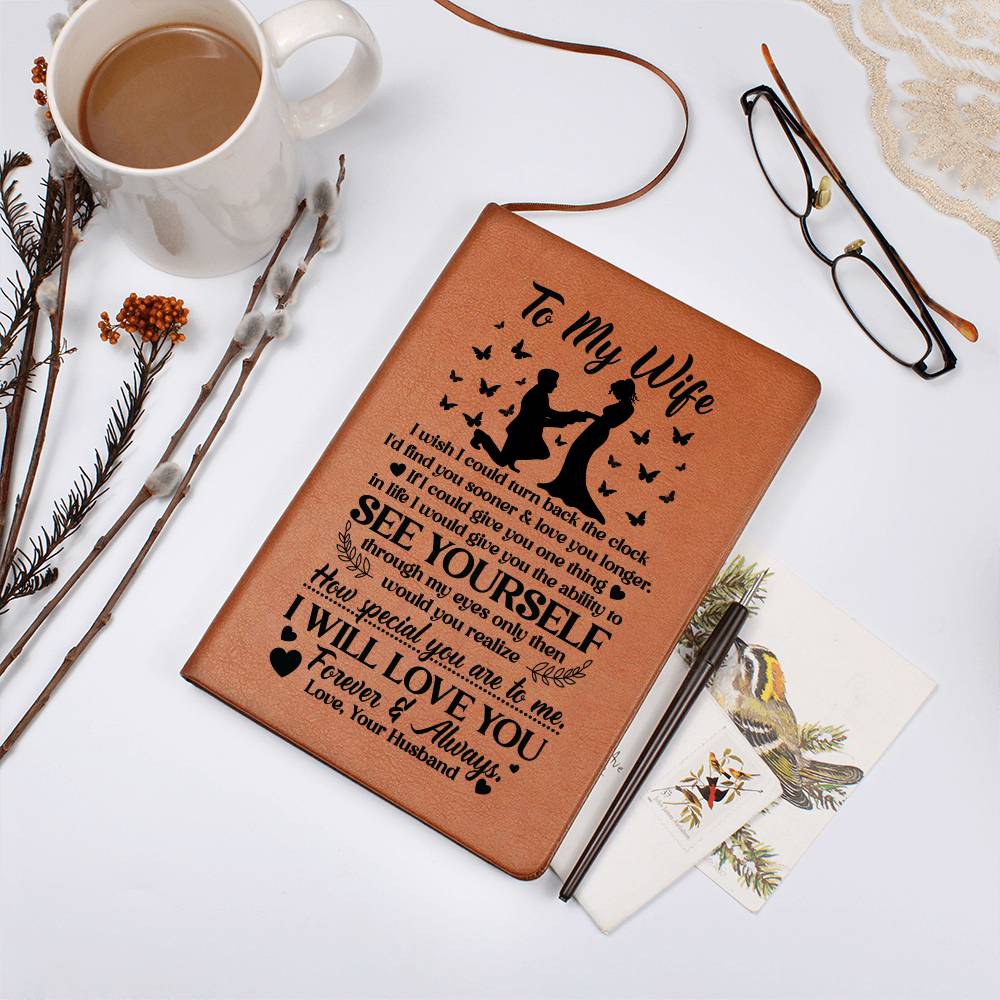 An meine Frau Sooner – Leder-Notizbuch