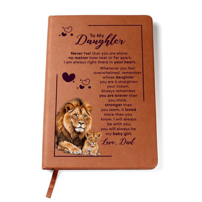 To My Daughter Your Crown – Leder-Notizbuch