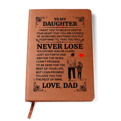 To My Daughter Promise – Ledertagebuch