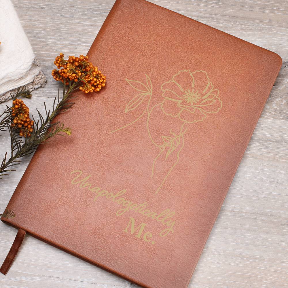 Unapologetically Me - Leder Notizbuch