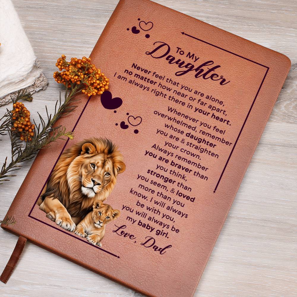 To My Daughter Your Crown – Leder-Notizbuch