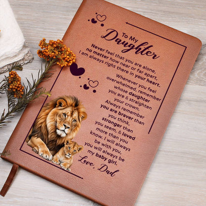 To My Daughter Your Crown – Leder-Notizbuch