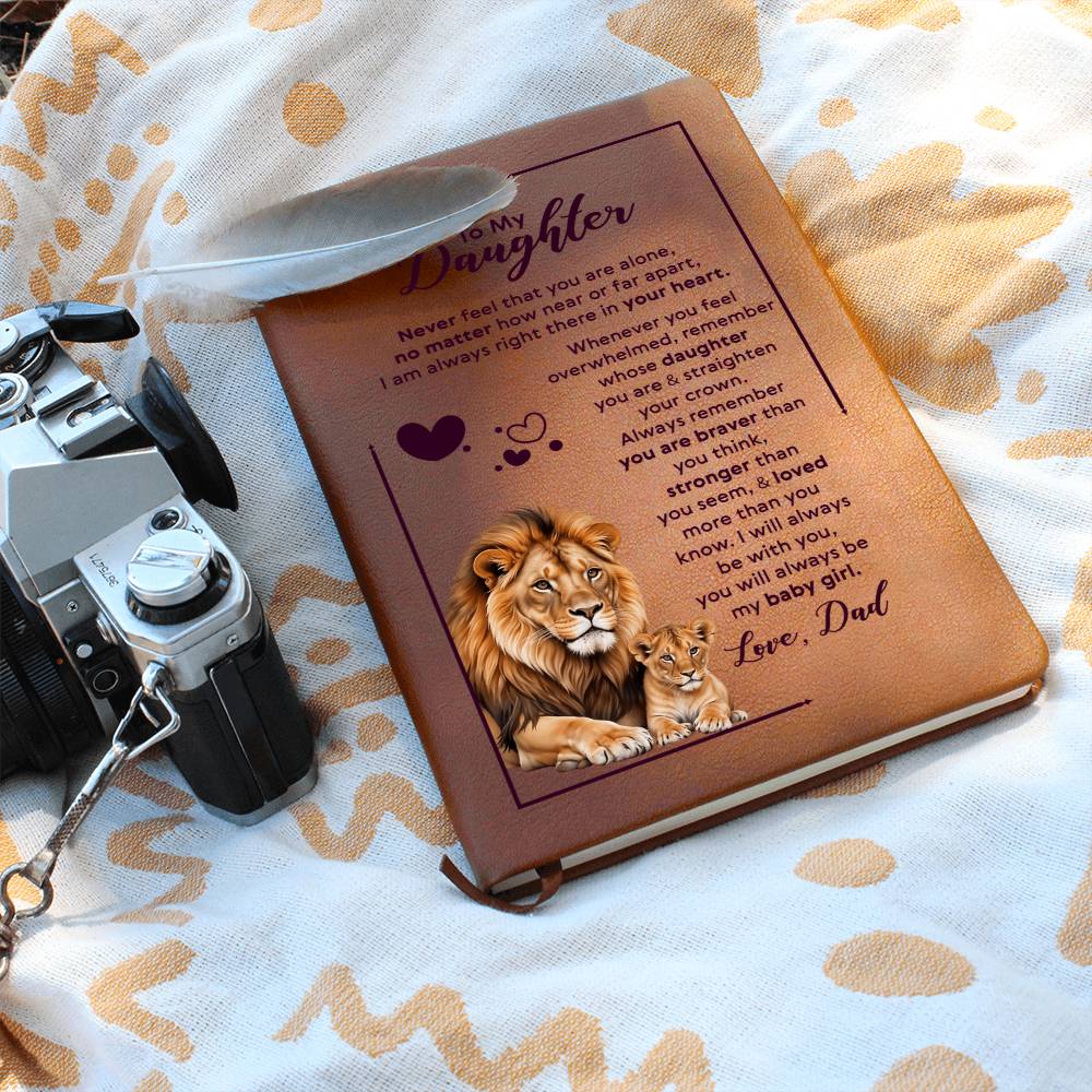 To My Daughter Your Crown – Leder-Notizbuch