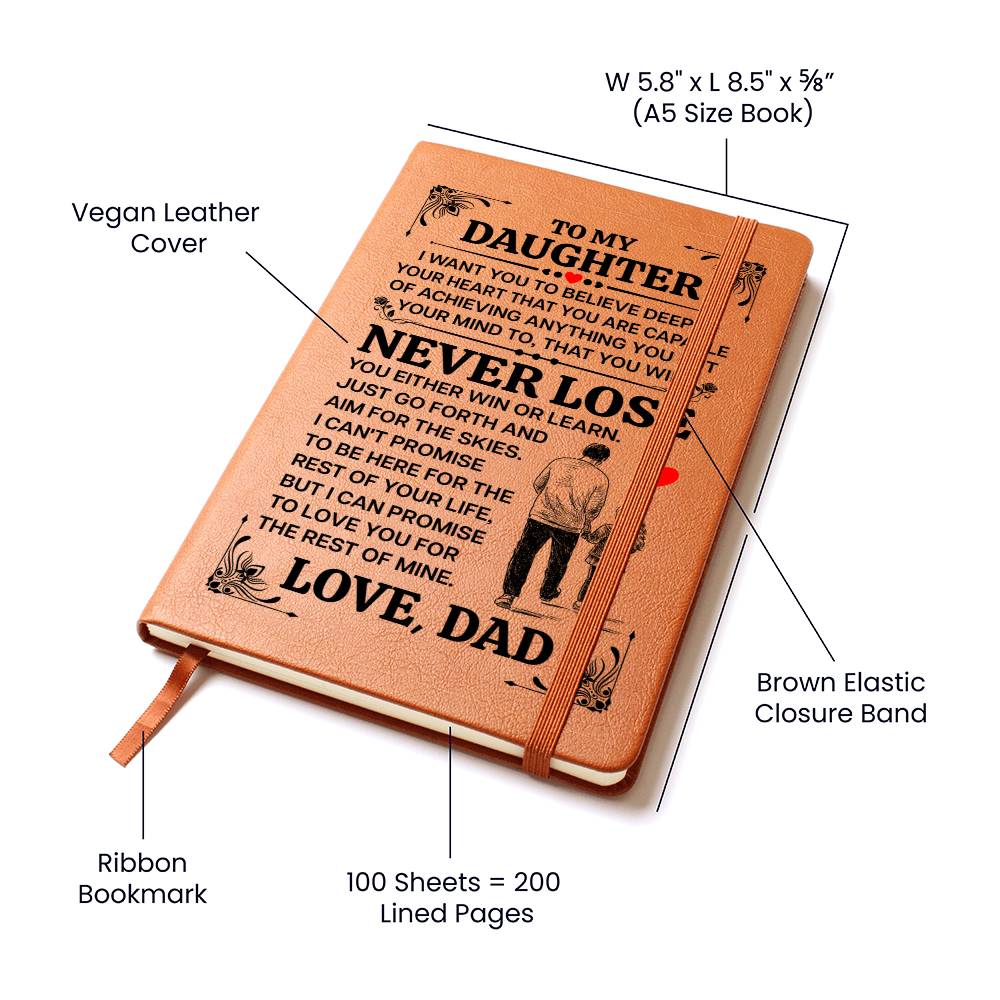 To My Daughter Promise – Ledertagebuch