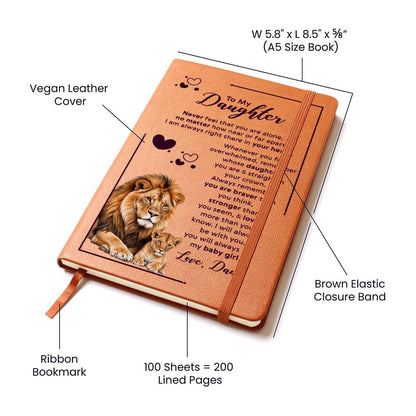 To My Daughter Your Crown – Leder-Notizbuch