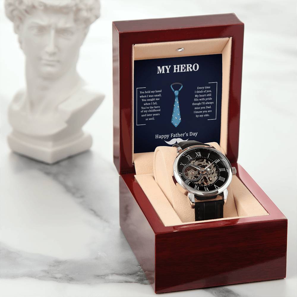 Mein Held Papa - Durchbrochene Uhr