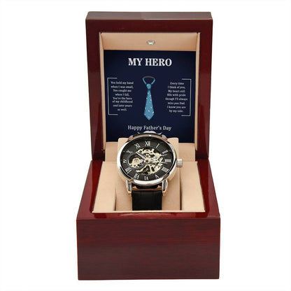 Mein Held Papa - Durchbrochene Uhr