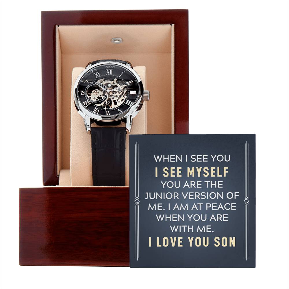 Ich seh' mich in Dir - Offen gearbeitete Uhr