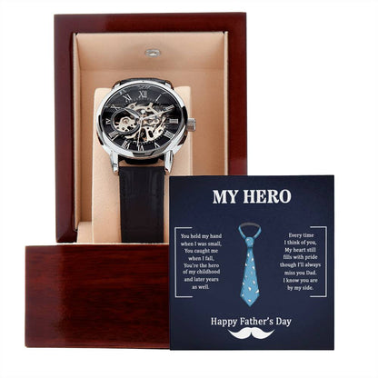 Mein Held Papa - Durchbrochene Uhr