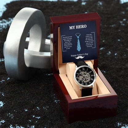 Mein Held Papa - Durchbrochene Uhr