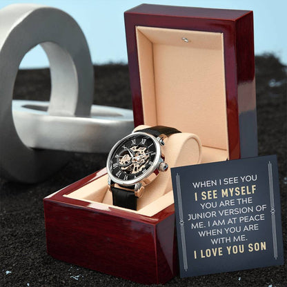 Ich seh' mich in Dir - Offen gearbeitete Uhr