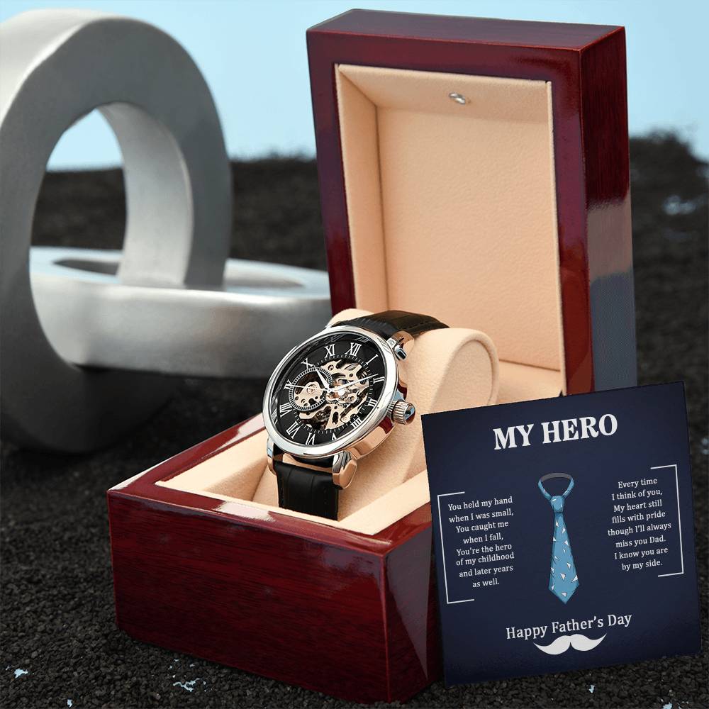 Mein Held Papa - Durchbrochene Uhr