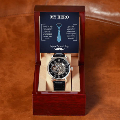 Mein Held Papa - Durchbrochene Uhr