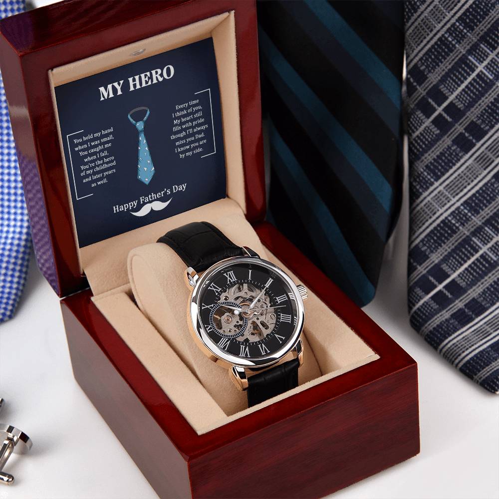 Mein Held Papa - Durchbrochene Uhr