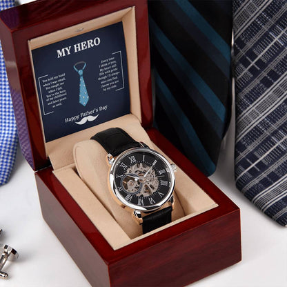 Mein Held Papa - Durchbrochene Uhr