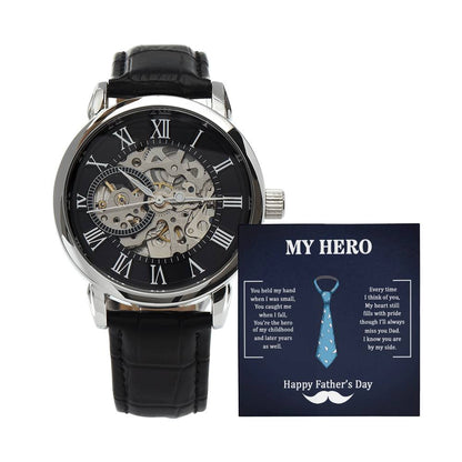Mein Held Papa - Durchbrochene Uhr