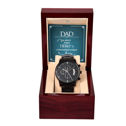 Der erste Held eines Sohnes – Schwarze Chronographenuhr