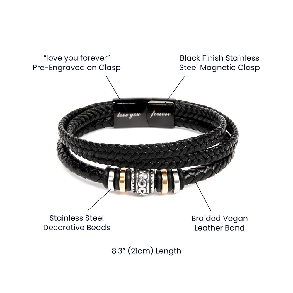 Your Smile – Herren-Lederarmband