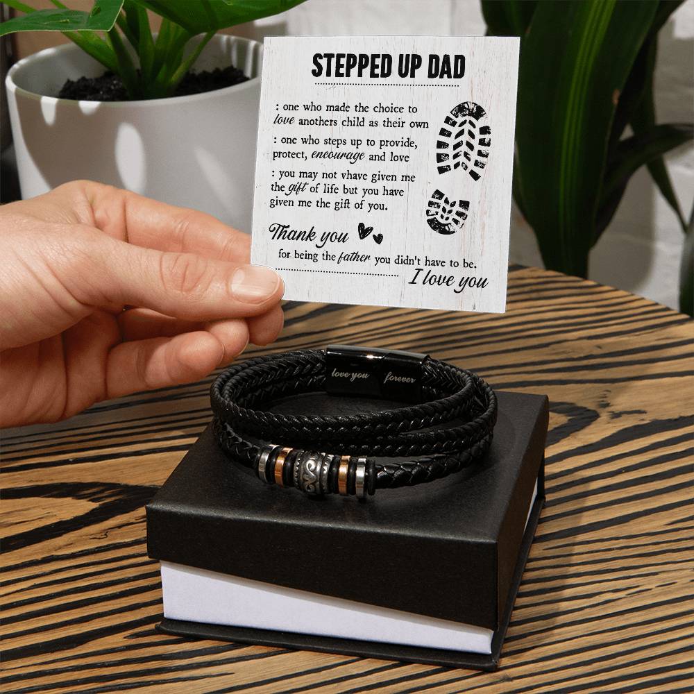 An meinen Stiefvater – Geschenk des Lebens – Armband