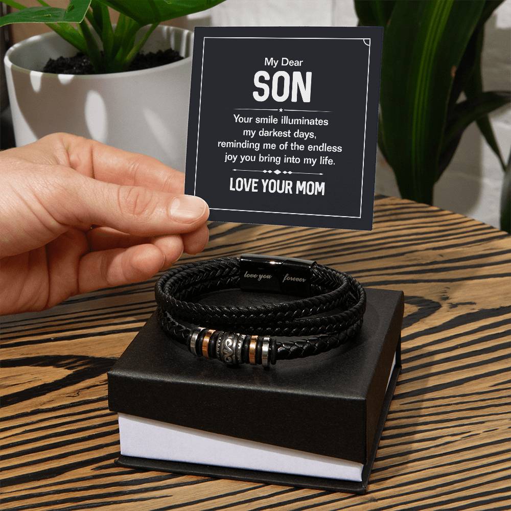 Your Smile – Herren-Lederarmband