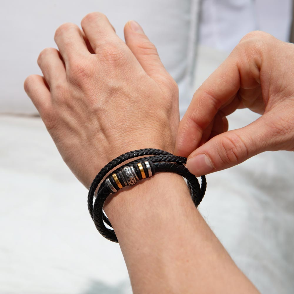 Vergiss nie, ich liebe dich für immer (An meinen Enkel) – Armband