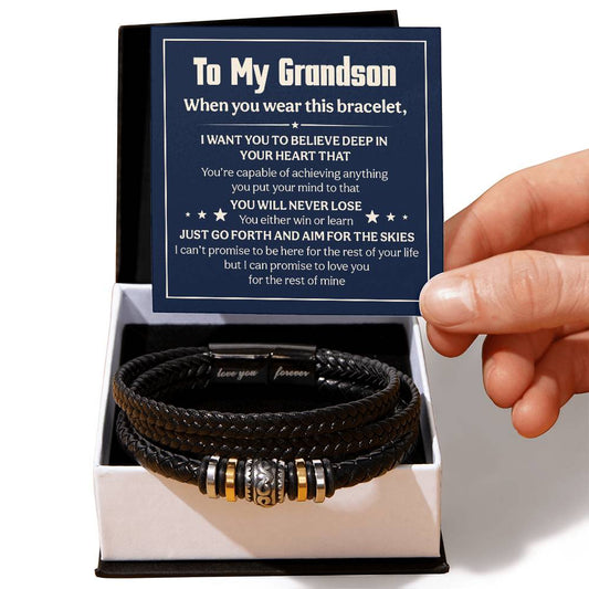Ich liebe dich für immer und werde dich nie verlieren (Für meinen Enkel) – Armband