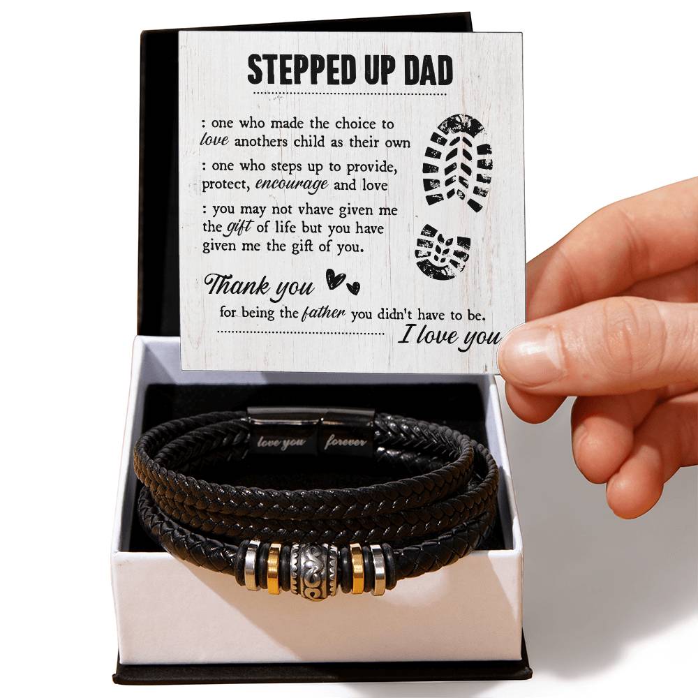 An meinen Stiefvater – Geschenk des Lebens – Armband