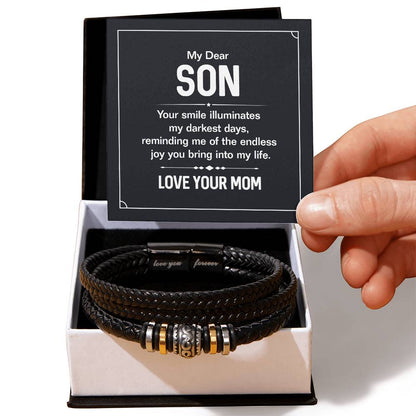 Your Smile – Herren-Lederarmband