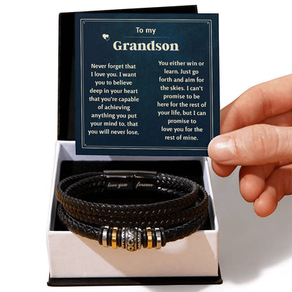 Für immer lieben wir dich für immer (An meinen Enkel) – Armband