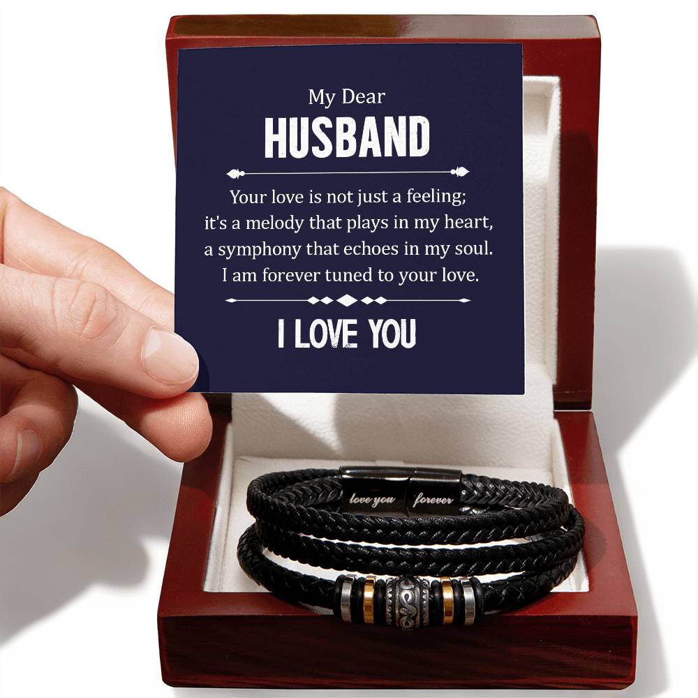 Deine Liebe ist nicht nur ein Gefühl - Lederarmband für Herren