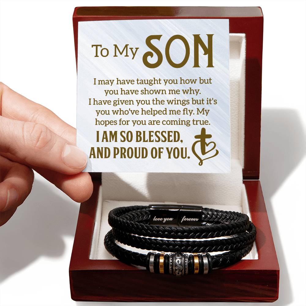 An meinen Sohn - Herren Lederarmband