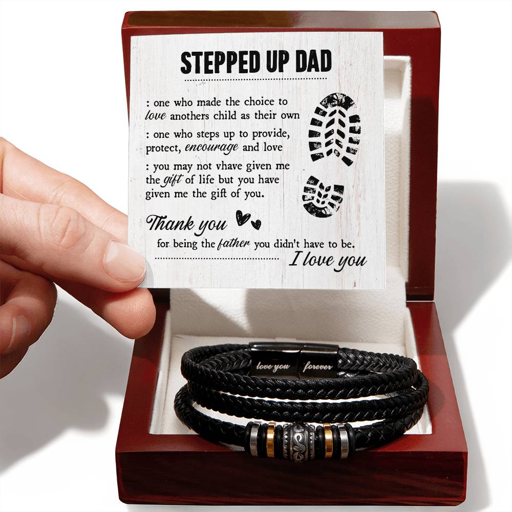 An meinen Stiefvater – Geschenk des Lebens – Armband