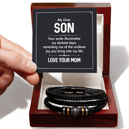 Your Smile – Herren-Lederarmband